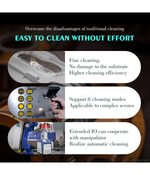 500W 1000W Pulse Laser Cleaning Machine Laser Metal Rust Oil Paint Coating Removal for Aerospace Automotive Manufacturing